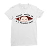 November Peeking Out Asian Baby Boy Ladies Fitted T-Shirt