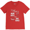 i just want to drink coffee &amp; bake things V-Neck Tee