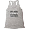 i'm a proud dad of a freaking awesome daughter Racerback Tank