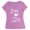 sip me baby one more time wine glass Women's Triblend Scoop T-shirt