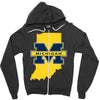 indiana for michigan Zipper Hoodie
