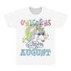 unicorns are born in august cute unicorn All Over Men's T-shirt