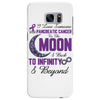 i love someone with pancreatic cancer to the moon &amp; back to infınıty Samsung Galaxy S7 Edge Case
