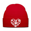 cat love paw Knit Cap
