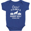 chill hungry wolf Baby Bodysuit