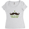 mustache pinch Women's Triblend Scoop T-shirt