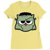 monster owls   frankenstein Ladies Fitted T-Shirt