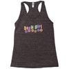 geek girl daisies Racerback Tank