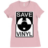 save the vinyl Ladies Fitted T-Shirt