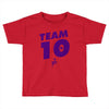 team 10 purple Toddler T-shirt