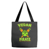 vegan pirate Tote Bags