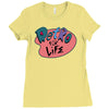 retro for life! Ladies Fitted T-Shirt