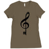 the music is the key Ladies Fitted T-Shirt