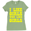 i like girls who like girls Ladies Fitted T-Shirt