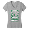 Never Underestimate The Strength Of A Liver Cancer Warrior Women's V-Neck T-Shirt