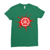 red logo Ladies Fitted T-Shirt