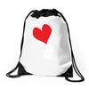 bird love heart animal graph note music party pop art gift Drawstring Bags