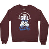 Some Girls Love Diamonds This Girl Loves Balls Crewneck Sweatshirt