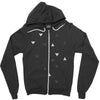 DOWN UP / scandi white / warm grey / flax / lavender Zipper Hoodie