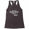 because america Racerback Tank
