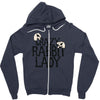 crazy rabbit lady Zipper Hoodie