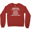 Smartass June Girl Crewneck Sweatshirt