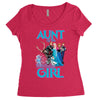 aunt of the birthday girl Women's Triblend Scoop T-shirt