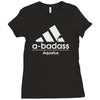 abadass aquarius funny horoscope Ladies Fitted T-Shirt