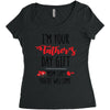 i'm your father's day gift mom says you're welcome Women's Triblend Scoop T-shirt