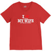 i love when my wife let me go fishing V-Neck Tee
