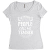 My Favorite People Call Me Teacher Women's Triblend Scoop T-shirt