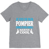 papa pompier V-Neck Tee