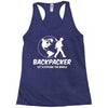 Backpacker Let's Explore The World Racerback Tank