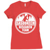 sasquatch research team Ladies Fitted T-Shirt