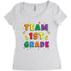 team 1st grade Women's Triblend Scoop T-shirt