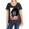 Aretha Franklin Queen Ladies Curvy T-Shirt