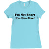 im not short funny t shirt humor nerd geek tee s 3xl Ladies Fitted T-Shirt
