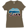 wild bear Ladies Fitted T-Shirt