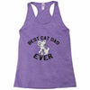 best cat dad ever Racerback Tank