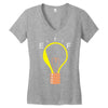 running out of bright ideas Women's V-Neck T-Shirt