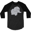 elephant cute 3/4 Sleeve Shirt