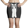 disheveled tuxedo Mini Skirts