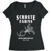 Schrute Farms Women's Triblend Scoop T-shirt