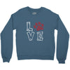 love paw rhinestud Crewneck Sweatshirt