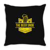 beer snob best trending Throw Pillow