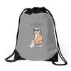 the big meowski Drawstring Bags