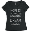aristotle philosophy quote Women's Triblend Scoop T-shirt