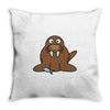 cokelat animal Throw Pillow