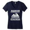 camping Women's V-Neck T-Shirt