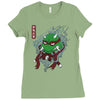 red oni ninja Ladies Fitted T-Shirt